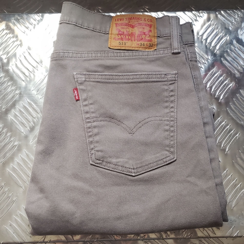 Levi's 513 Platinum Grey Jeans